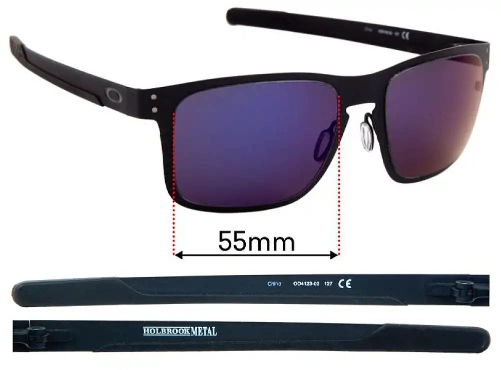 Oakley Holbrook Metal OO4123 55mm Replacement Lenses